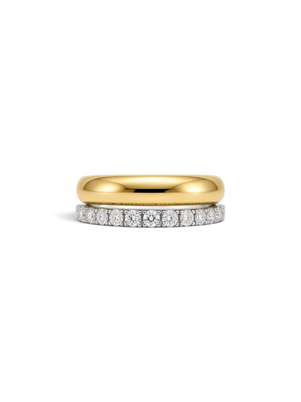 Two-Tone Diamond Band