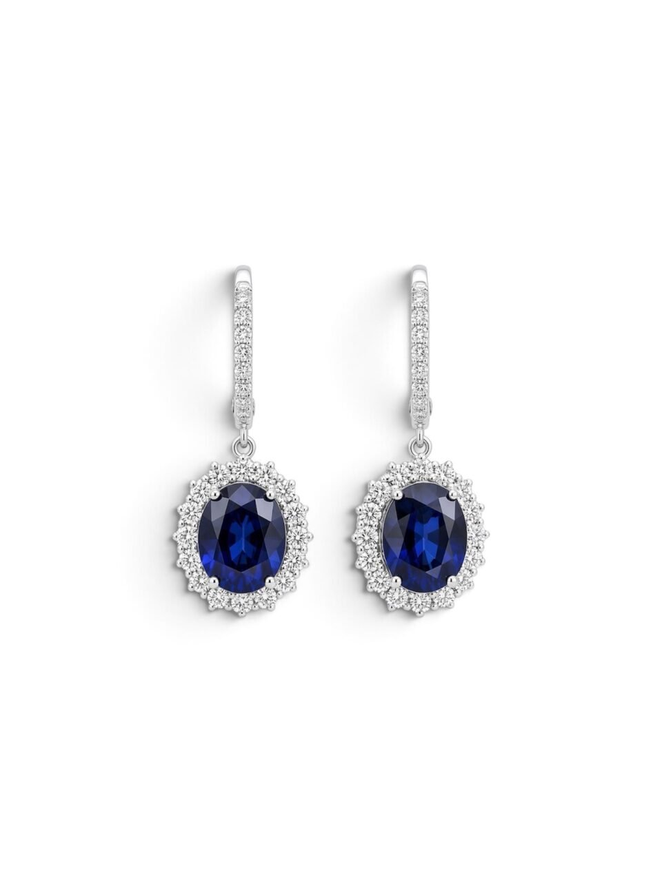 Sapphire & Diamond Earrings