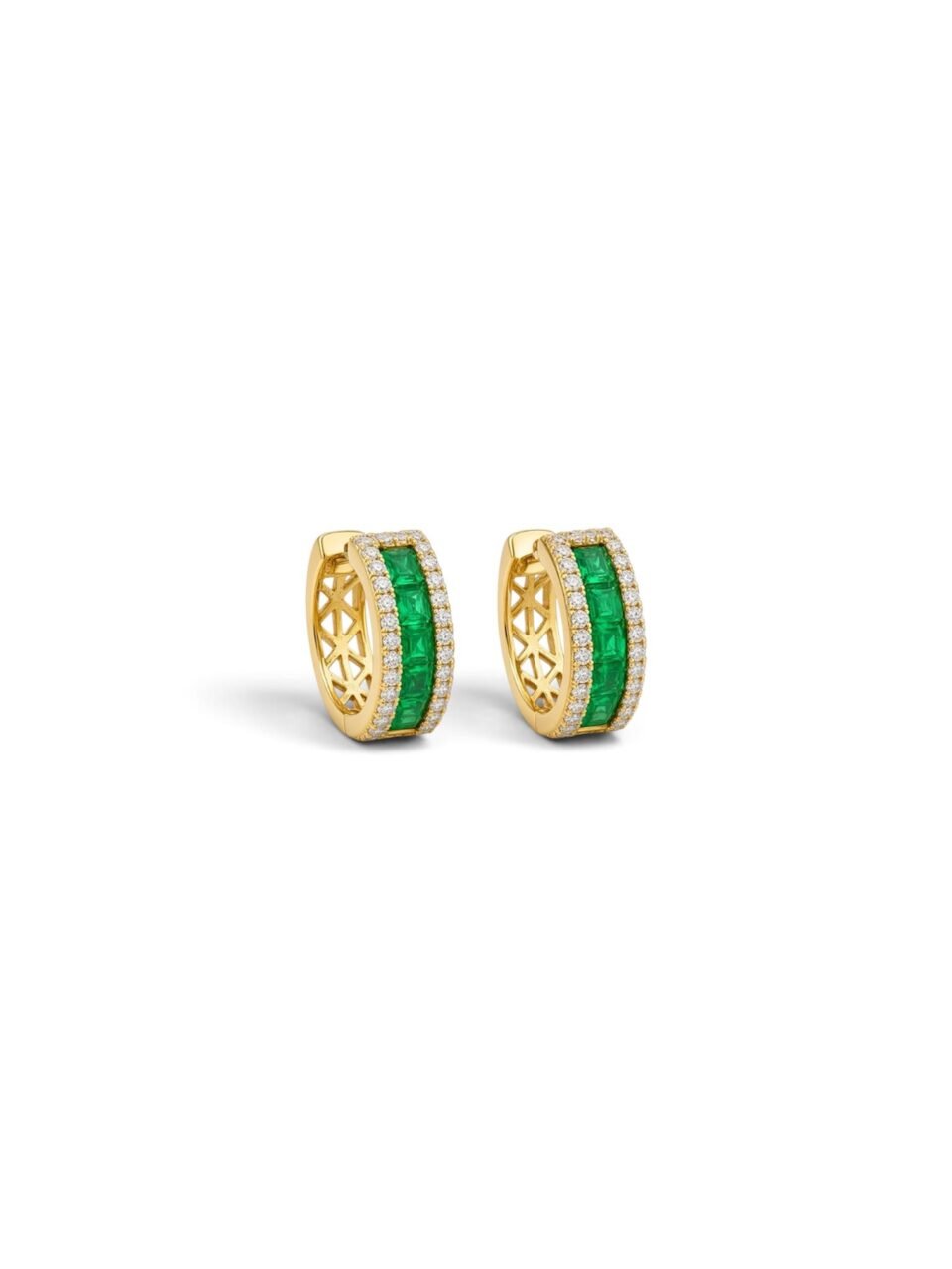 Emerald & Diamond Earrings