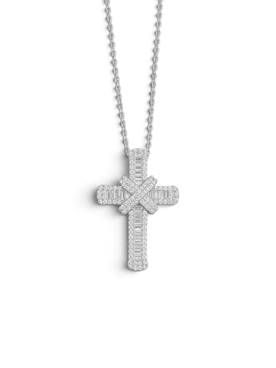 DIAMOND CROSS NECKLACE