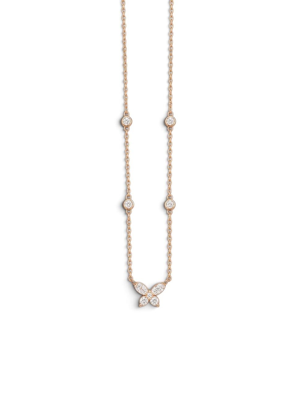 DIAMOND BUTTERFLY NECKLACE