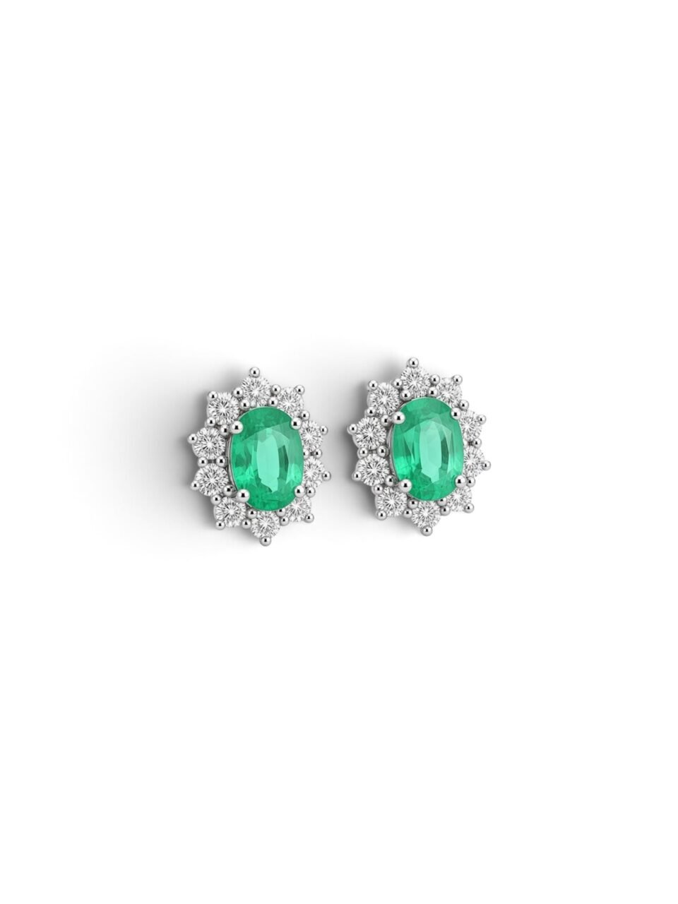 Emerald & Diamond Earrings