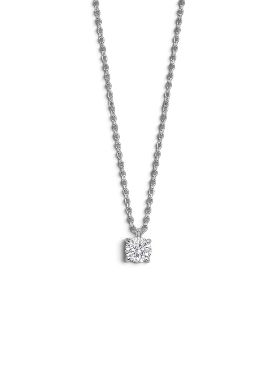 SOLITAIRE DIAMOND PENDANT NECKLACE