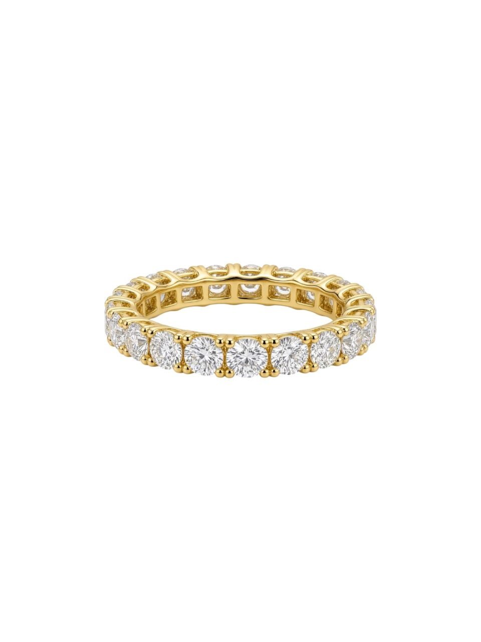 YELLOW GOLD DIAMOND ETERNITY RING