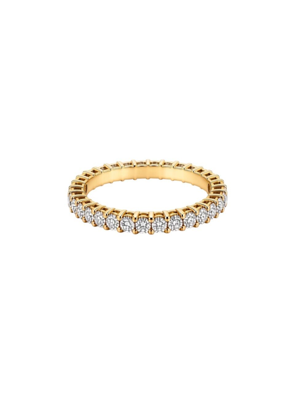 YELLOW GOLD DIAMOND ETERNITY RING