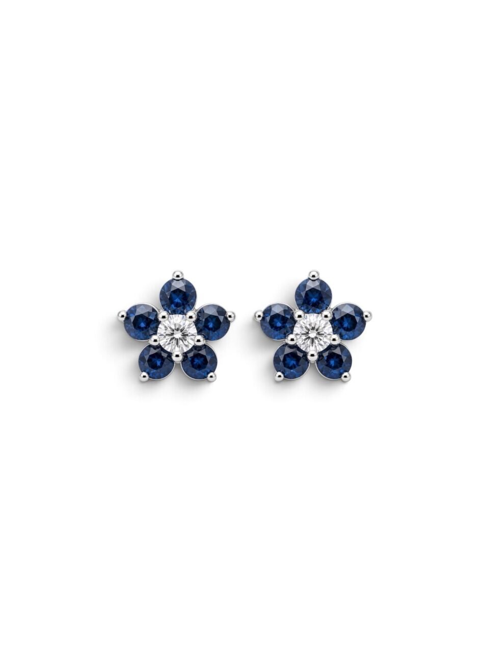 Sapphire & Diamond Earrings
